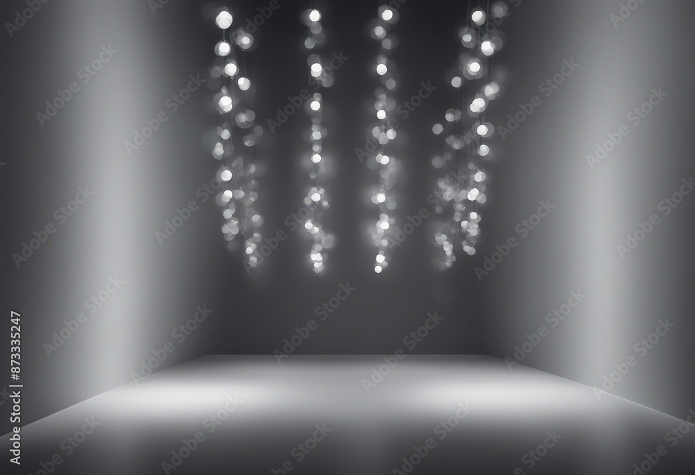 Poster light ackground image in gray tones with minimalist design of lights and shadows for product present