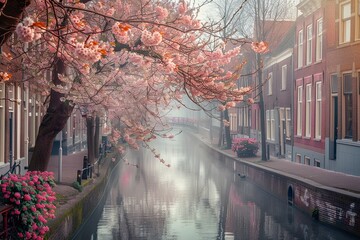 a canal in the netherlands