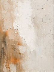 Abstract beige and brown oil painting, neutral tones, textured canvas..