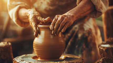 Crafting a Beautiful Vase: Hands on Pottery Wheel