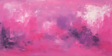 Obraz premium Vibrant Abstract Surreal Silken Oil Painting with Pink and Purple Hues