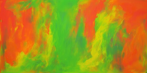 Vibrant Abstract Oil Painting with Surreal Colorful Patterns