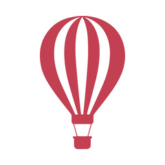 Naklejka premium Vector balloons, silhouettes and balloons icons isolated on white background. 