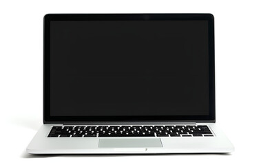 Laptop with blank screen