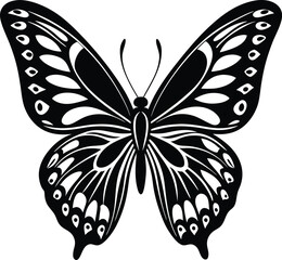 Butterfly Silhouette vector illustration design