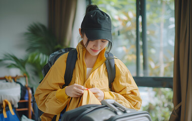 Vacation Joy for a Young Woman