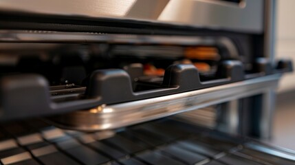 A macro shot of a sous vide container racks rubberized feet preventing any sliding or movement during the cooking process.