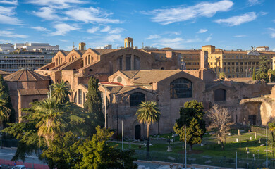 Baths of Diocletian (Thermae Diocletiani, Terme di Diocleziano) - public baths in ancient Rome....