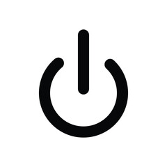 Power button symbol icon vector illustration. power button icon. simple icon for web or app design. on and off button icon. EPS file 5.