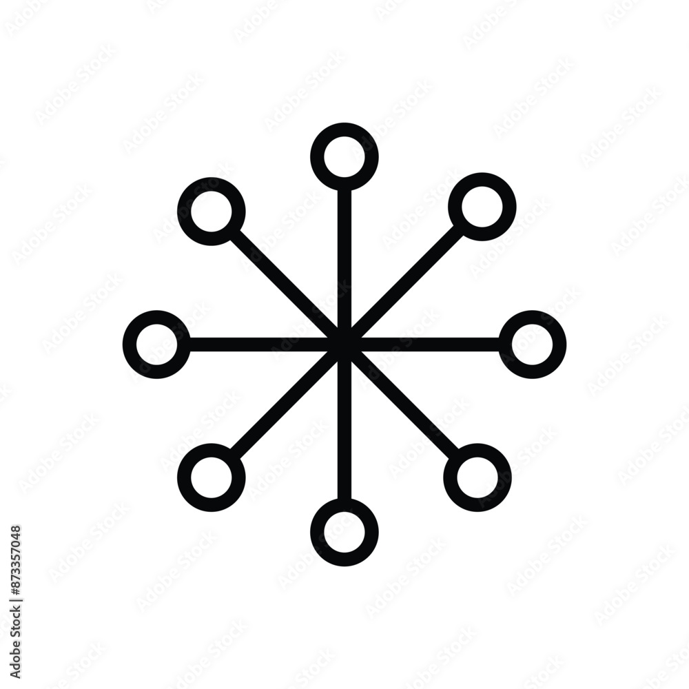Poster connection icon. hub network connection isolated on white background. vector illustration. eps file 