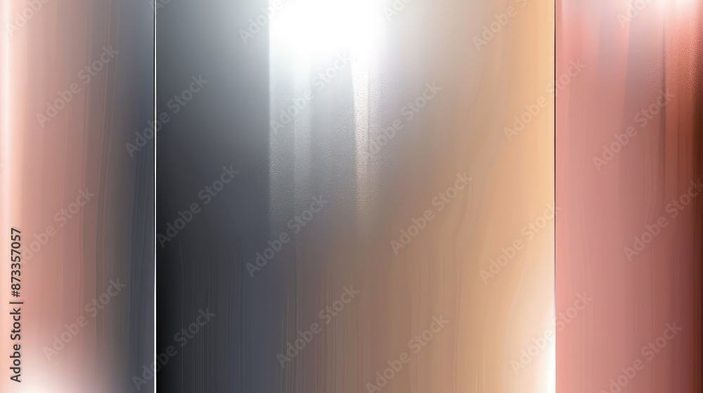 Poster an elegant backdrop with a metallic gradient transitioning smoothly from silver to rose gold, offeri