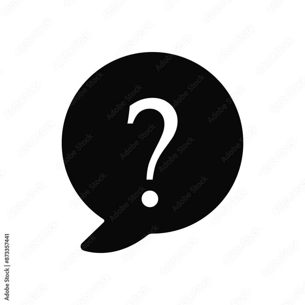 Aufkleber question mark icon vector illustration. faq icon. question and answer pictogram. inquire bubble. ask