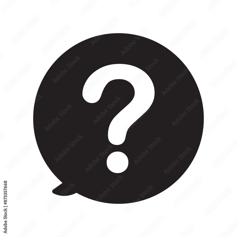 Aufkleber question mark icon vector illustration. faq icon. question and answer pictogram. inquire bubble. ask
