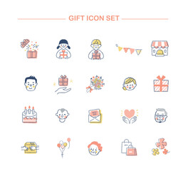 ギフト・プレゼント　アイコンセット