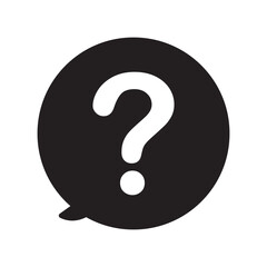 question mark icon vector illustration. faq icon. question and answer pictogram. inquire bubble. ask or request icon. Eps file 30.