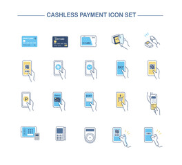 キャッシュレス・支払い方法　アイコンセット