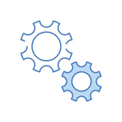 Gear vector icon 