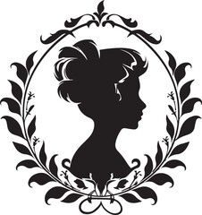 Black silhouette logo design vector  