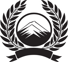 Black silhouette logo design vector  