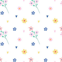seamless pattern with flowers