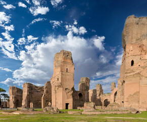 The Baths of Caracalla (Terme di Caracalla) in Rome, Italy