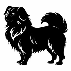 illustration of a dog,corgi dog,vector ART line art