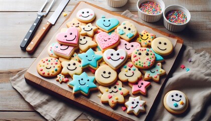 Fototapeta premium lächelnde Kekse