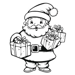 Cute Santa Vector Illustration