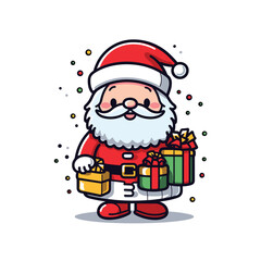 Cute Santa Vector Illustration