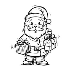 Cute Santa Vector Illustration