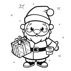 Cute Santa Vector Illustration