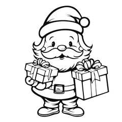 Cute Santa Vector Illustration
