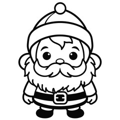 Cute Santa Vector Illustration