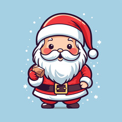 Cute Santa Vector Illustration