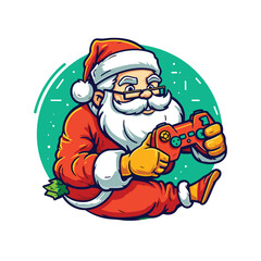 Cute Santa Vector Illustration
