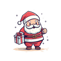 Cute Santa Vector Illustration