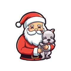 Cute Santa Vector Illustration