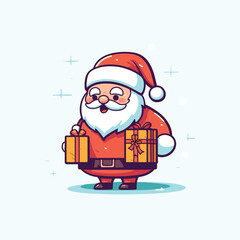 Cute Santa Vector Illustration