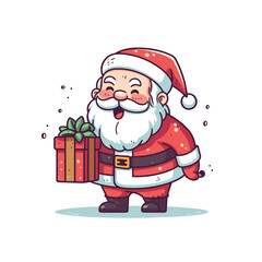 Cute Santa Vector Illustration