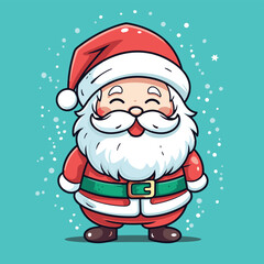 Cute Santa Vector Illustration