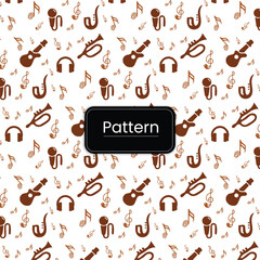 Vector Musics Pattern Design