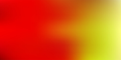 Light red, yellow vector gradient blur backdrop.