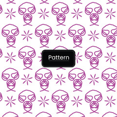 Pattern design, Purple repeated vector background
