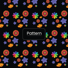 Colorful Floral Seamless Pattern design