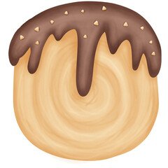 A Piece of Peanut Chocolate Cromboloni