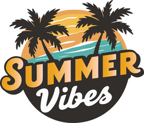 Summer vibes T-shirt Typography Design