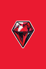 diamond on the background