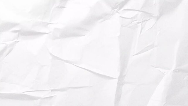 white crumpled paper, old look paper, blank stop motion canvas, light blank white overlay mask, textured animated stop motion surface, wrinkle, wrinkled material, paper cut out, motion design