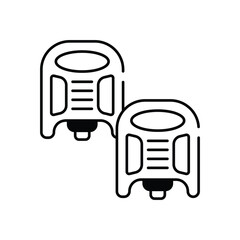 Pedal vector icon
