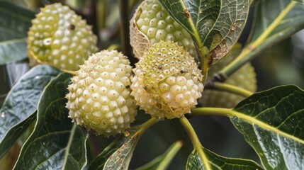 Insect eggs within Alstonia scholaris leaves cause their rough texture